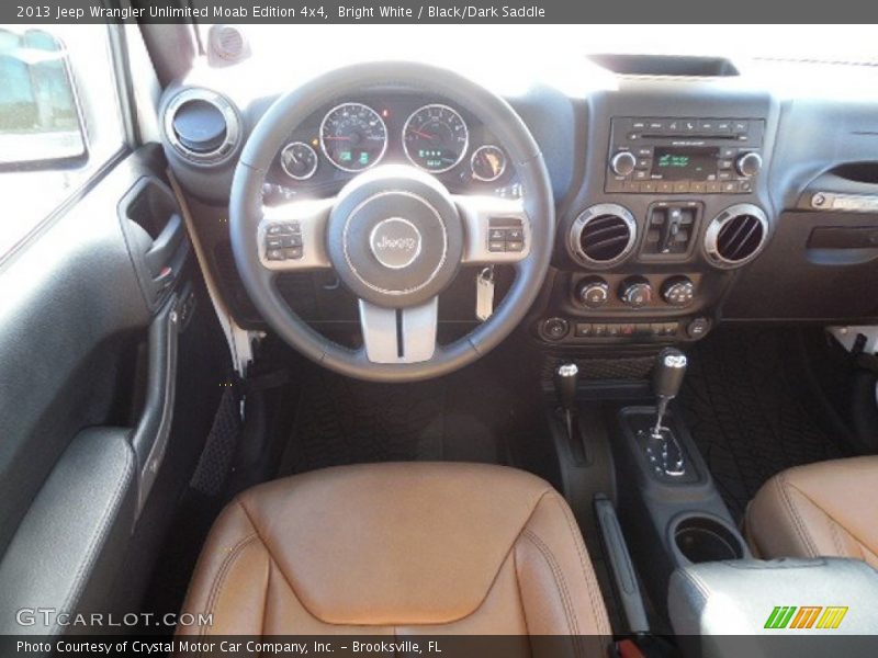 Bright White / Black/Dark Saddle 2013 Jeep Wrangler Unlimited Moab Edition 4x4