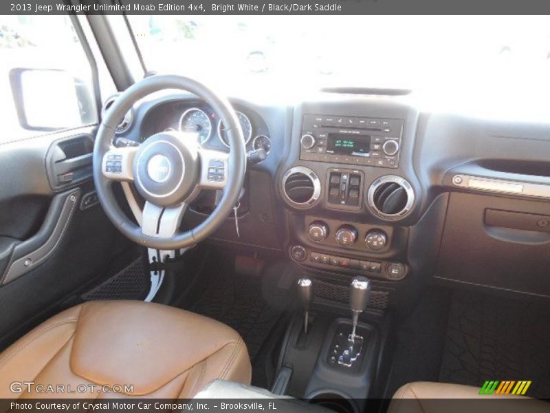 Bright White / Black/Dark Saddle 2013 Jeep Wrangler Unlimited Moab Edition 4x4