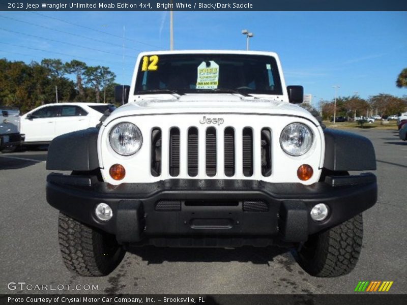 Bright White / Black/Dark Saddle 2013 Jeep Wrangler Unlimited Moab Edition 4x4