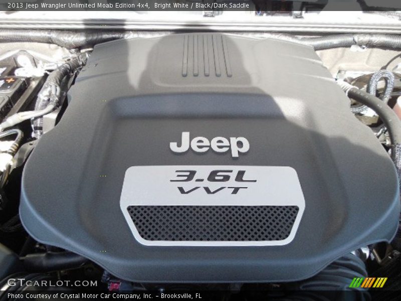 Bright White / Black/Dark Saddle 2013 Jeep Wrangler Unlimited Moab Edition 4x4