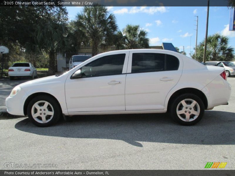 Summit White / Gray 2005 Chevrolet Cobalt Sedan