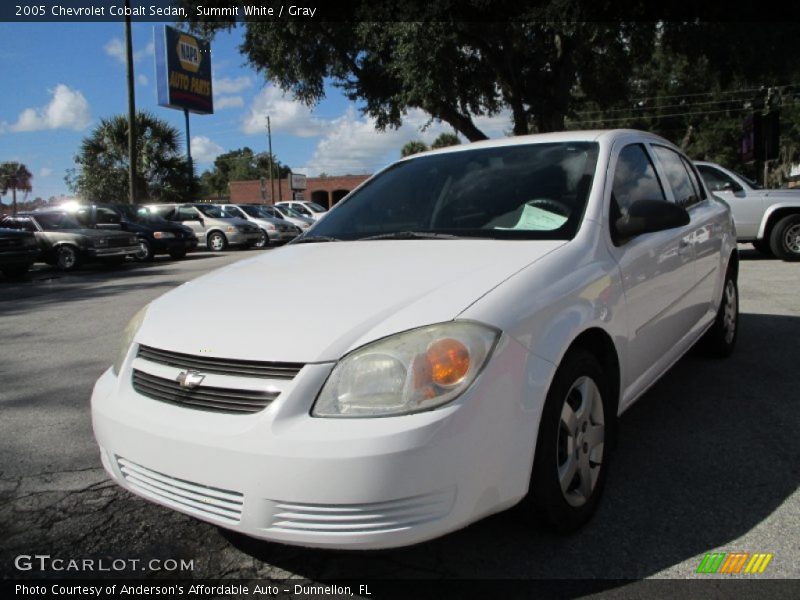 Summit White / Gray 2005 Chevrolet Cobalt Sedan