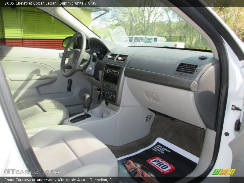 Summit White / Gray 2005 Chevrolet Cobalt Sedan