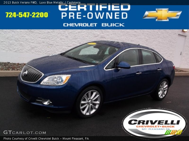 Luxo Blue Metallic / Cashmere 2013 Buick Verano FWD