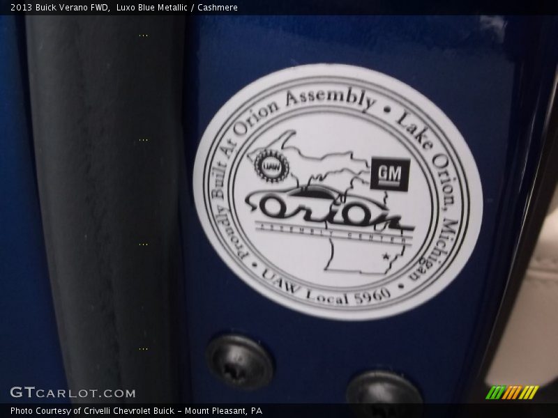 Luxo Blue Metallic / Cashmere 2013 Buick Verano FWD