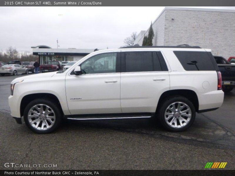 Summit White / Cocoa/Dune 2015 GMC Yukon SLT 4WD