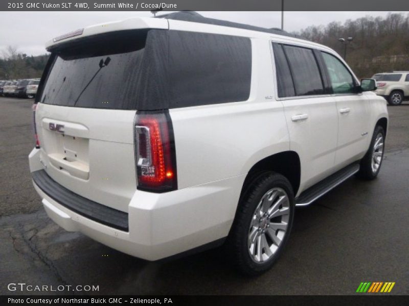 Summit White / Cocoa/Dune 2015 GMC Yukon SLT 4WD