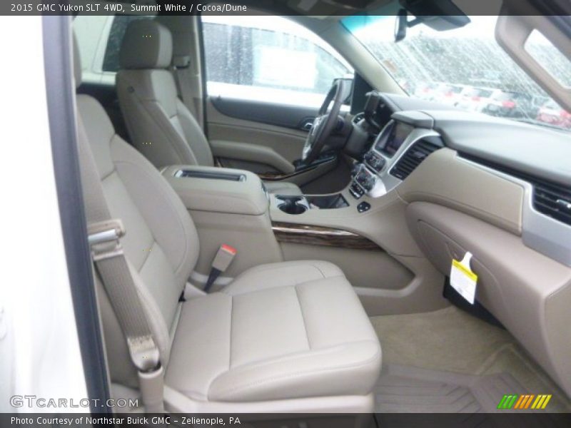 Summit White / Cocoa/Dune 2015 GMC Yukon SLT 4WD