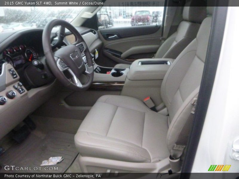 Summit White / Cocoa/Dune 2015 GMC Yukon SLT 4WD