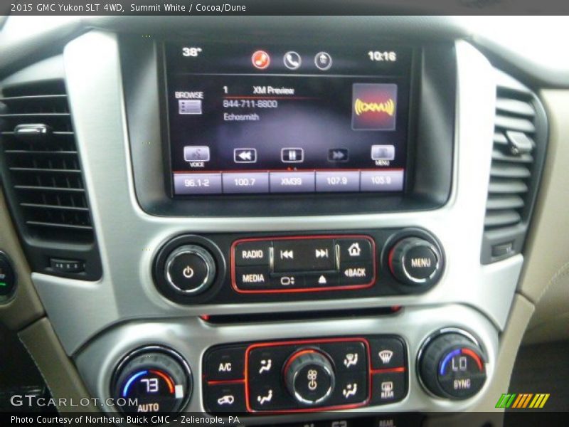 Summit White / Cocoa/Dune 2015 GMC Yukon SLT 4WD