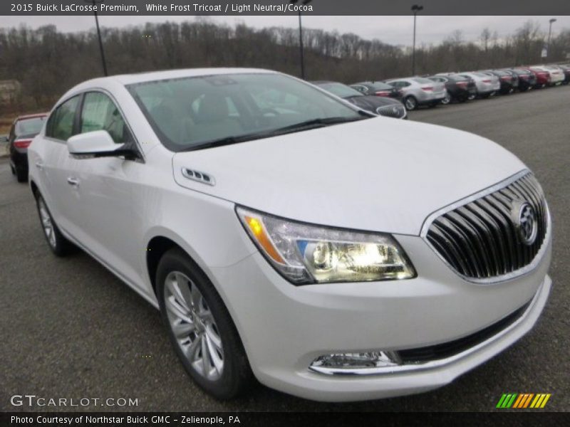 White Frost Tricoat / Light Neutral/Cocoa 2015 Buick LaCrosse Premium