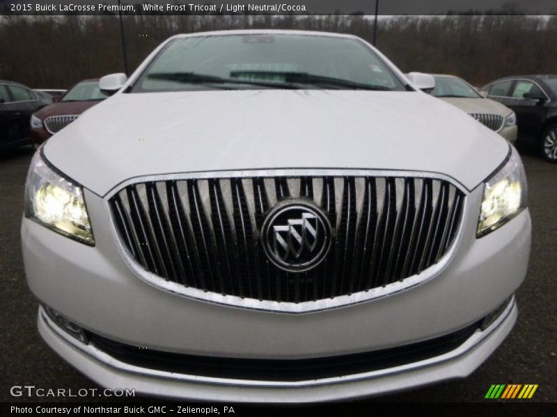 White Frost Tricoat / Light Neutral/Cocoa 2015 Buick LaCrosse Premium