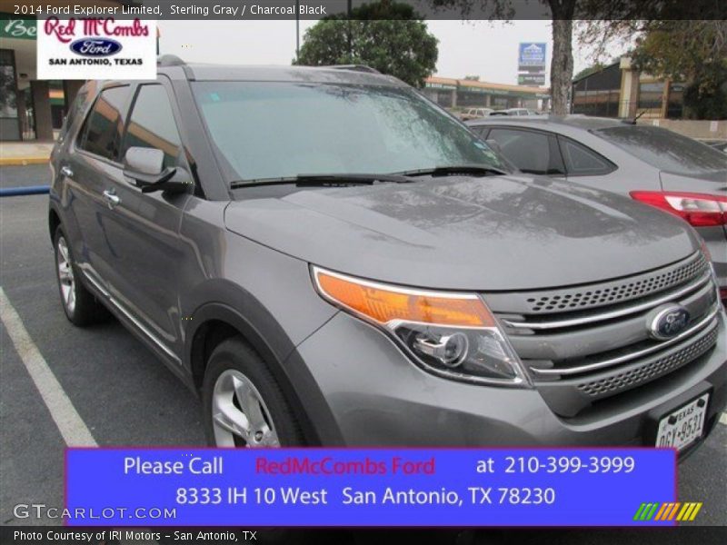 Sterling Gray / Charcoal Black 2014 Ford Explorer Limited