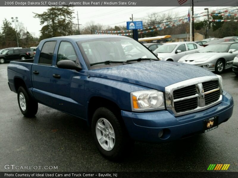 Atlantic Blue Pearl / Medium Slate Gray 2006 Dodge Dakota SLT Quad Cab