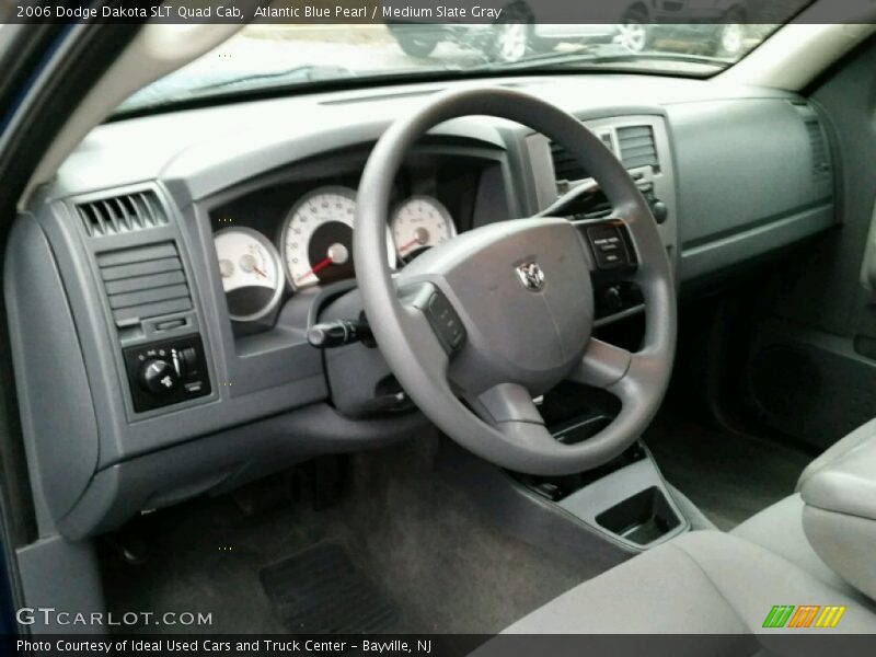 Atlantic Blue Pearl / Medium Slate Gray 2006 Dodge Dakota SLT Quad Cab