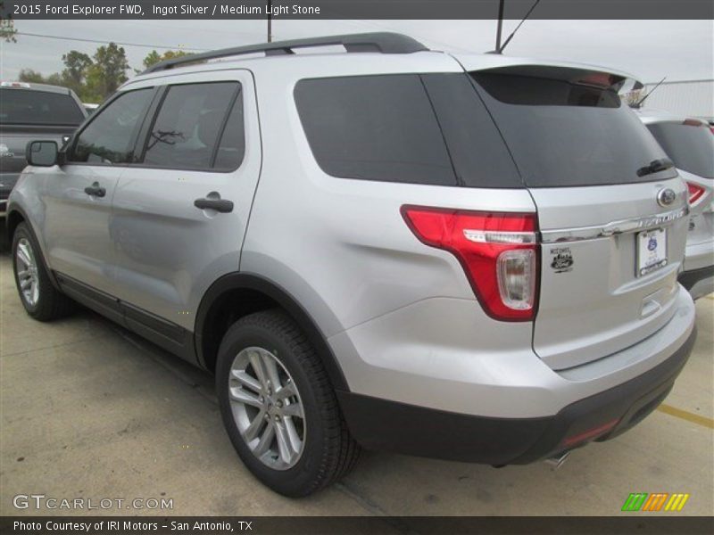 Ingot Silver / Medium Light Stone 2015 Ford Explorer FWD