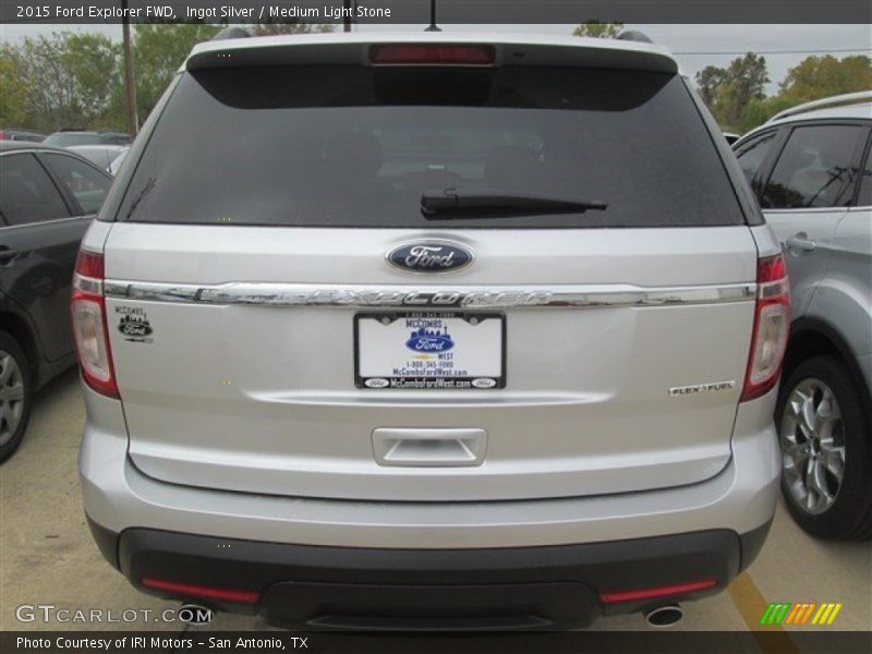 Ingot Silver / Medium Light Stone 2015 Ford Explorer FWD