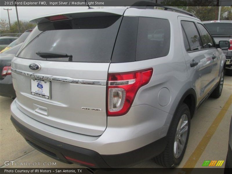 Ingot Silver / Medium Light Stone 2015 Ford Explorer FWD