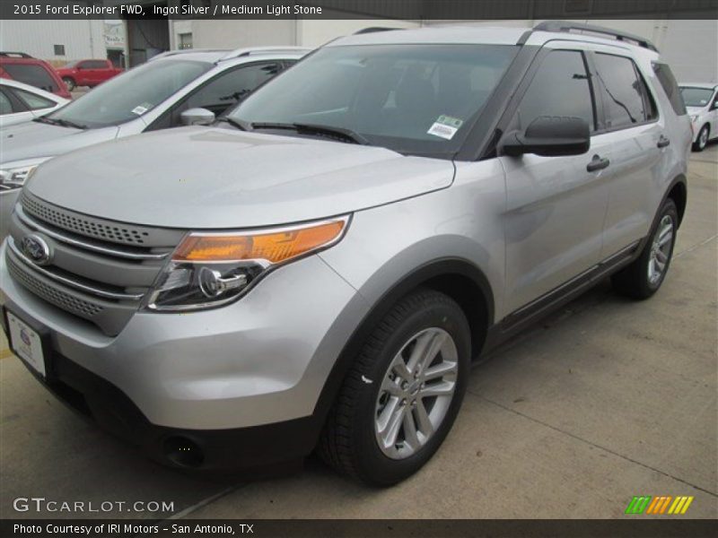 Ingot Silver / Medium Light Stone 2015 Ford Explorer FWD