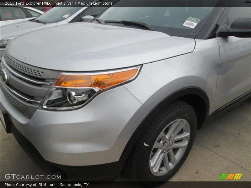 Ingot Silver / Medium Light Stone 2015 Ford Explorer FWD