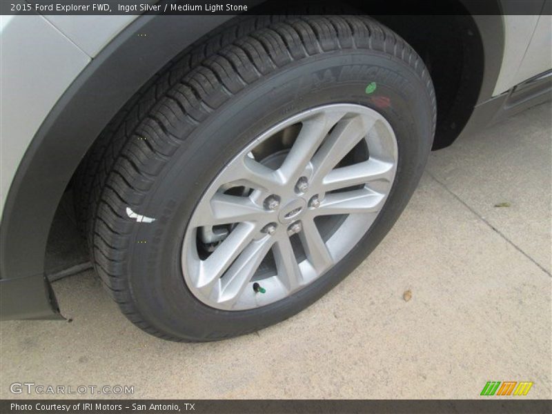 Ingot Silver / Medium Light Stone 2015 Ford Explorer FWD