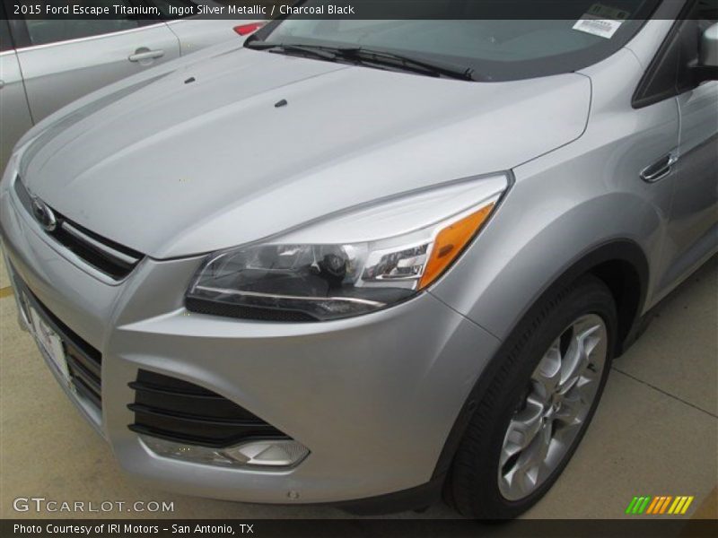 Ingot Silver Metallic / Charcoal Black 2015 Ford Escape Titanium