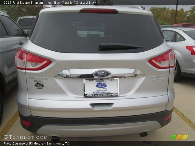 Ingot Silver Metallic / Charcoal Black 2015 Ford Escape Titanium