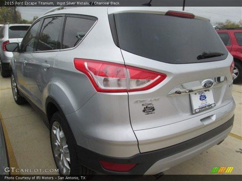 Ingot Silver Metallic / Charcoal Black 2015 Ford Escape Titanium