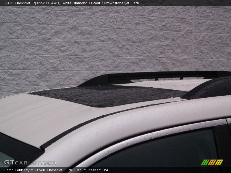 White Diamond Tricoat / Brownstone/Jet Black 2015 Chevrolet Equinox LT AWD