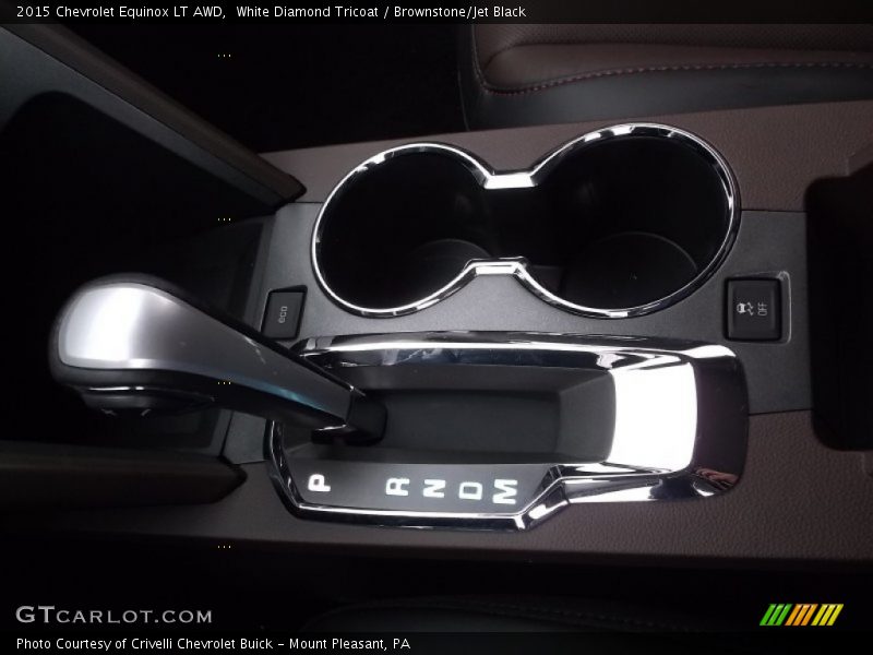 White Diamond Tricoat / Brownstone/Jet Black 2015 Chevrolet Equinox LT AWD