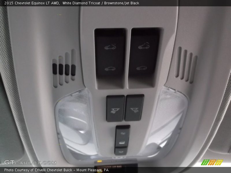 White Diamond Tricoat / Brownstone/Jet Black 2015 Chevrolet Equinox LT AWD