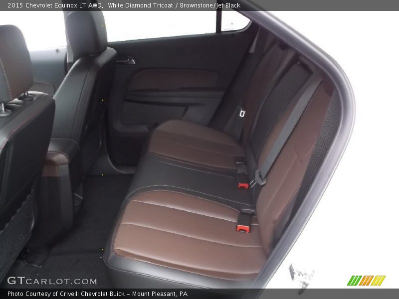 White Diamond Tricoat / Brownstone/Jet Black 2015 Chevrolet Equinox LT AWD