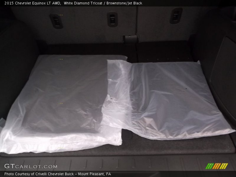 White Diamond Tricoat / Brownstone/Jet Black 2015 Chevrolet Equinox LT AWD