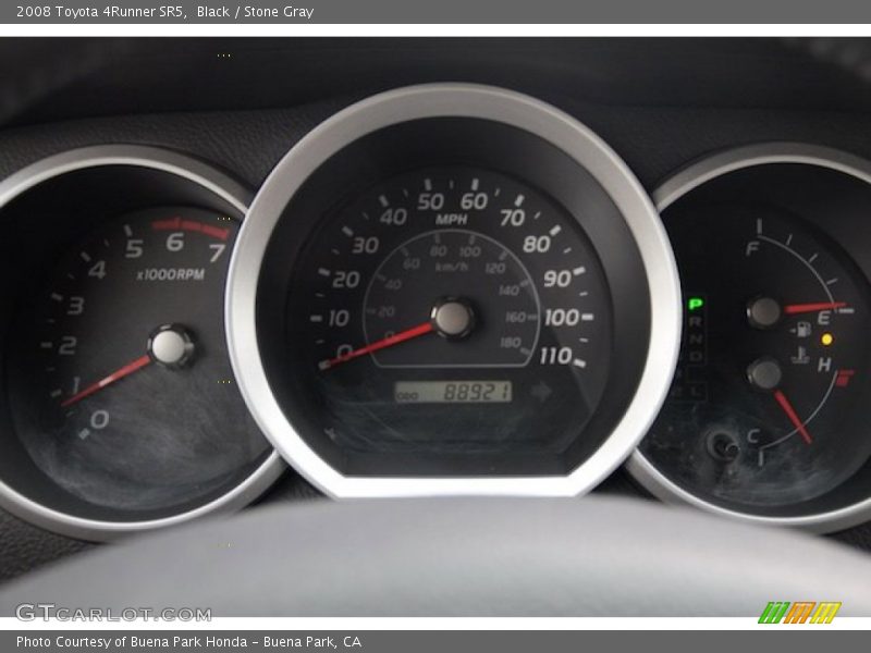 Black / Stone Gray 2008 Toyota 4Runner SR5