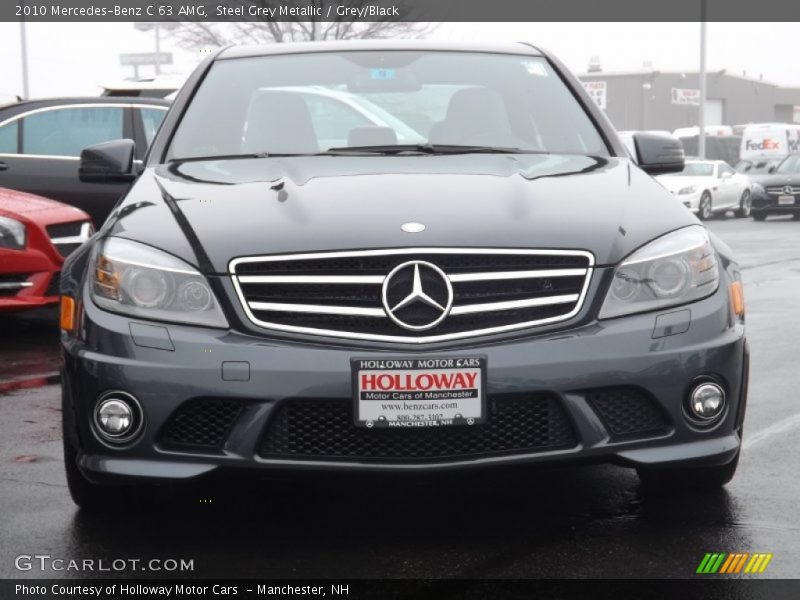 Steel Grey Metallic / Grey/Black 2010 Mercedes-Benz C 63 AMG