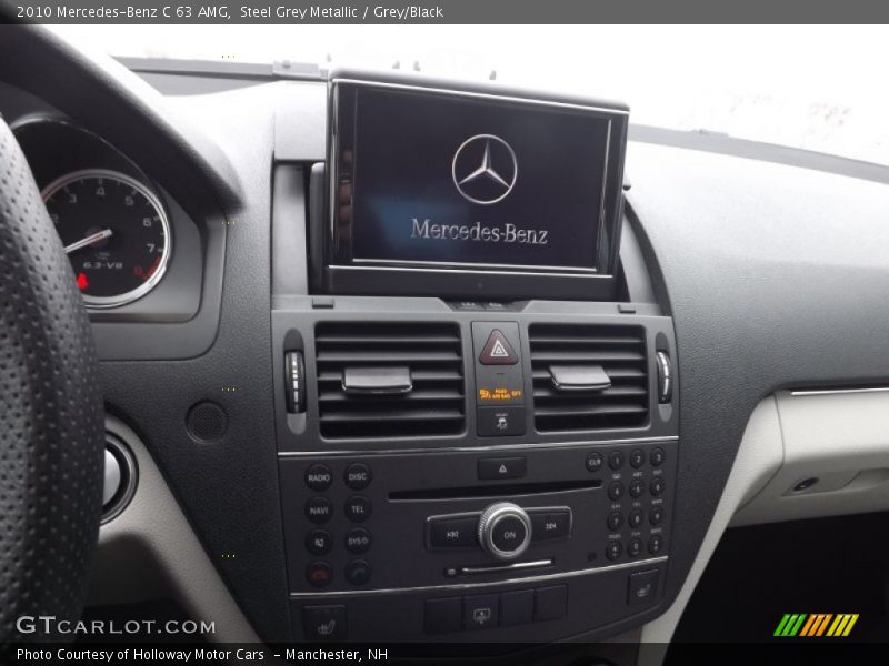 Steel Grey Metallic / Grey/Black 2010 Mercedes-Benz C 63 AMG