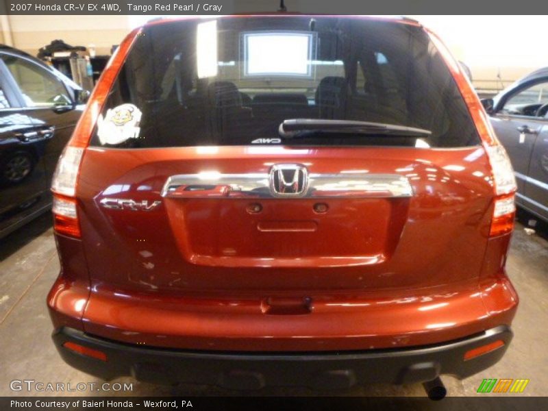 Tango Red Pearl / Gray 2007 Honda CR-V EX 4WD