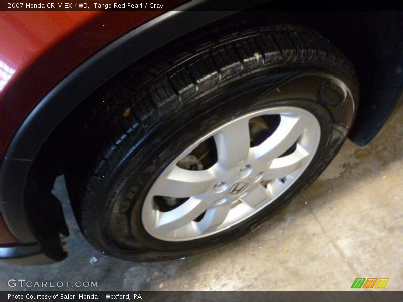 Tango Red Pearl / Gray 2007 Honda CR-V EX 4WD