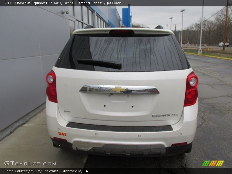 White Diamond Tricoat / Jet Black 2015 Chevrolet Equinox LTZ AWD