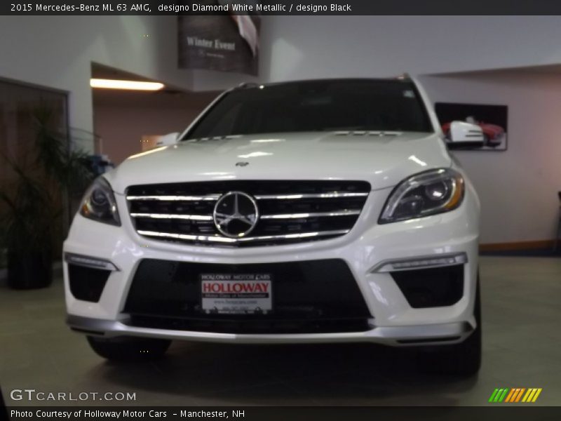 designo Diamond White Metallic / designo Black 2015 Mercedes-Benz ML 63 AMG