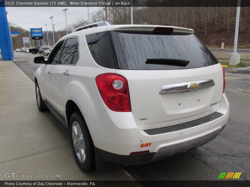 White Diamond Tricoat / Jet Black 2015 Chevrolet Equinox LTZ AWD