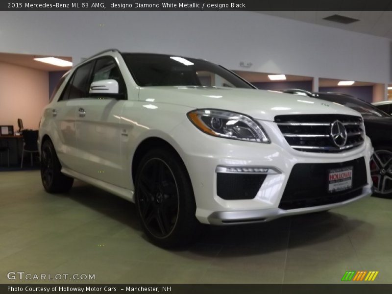 designo Diamond White Metallic / designo Black 2015 Mercedes-Benz ML 63 AMG