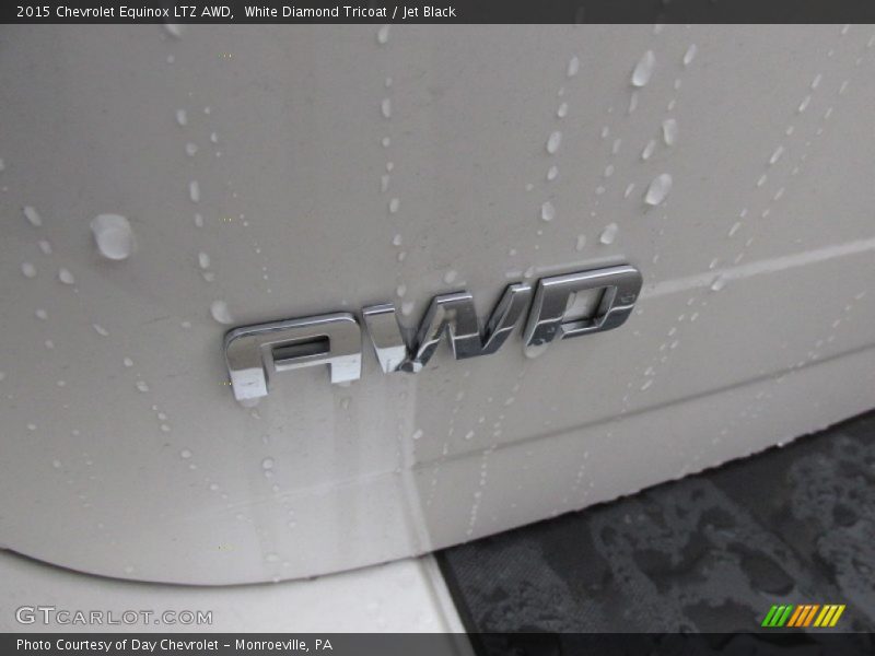 White Diamond Tricoat / Jet Black 2015 Chevrolet Equinox LTZ AWD