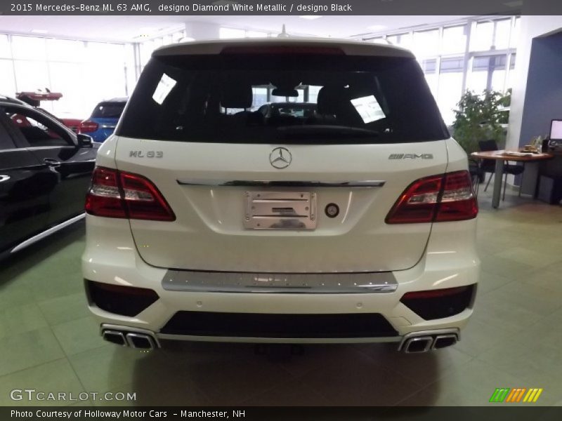 designo Diamond White Metallic / designo Black 2015 Mercedes-Benz ML 63 AMG