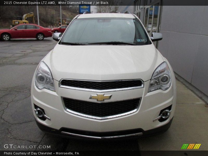 White Diamond Tricoat / Jet Black 2015 Chevrolet Equinox LTZ AWD