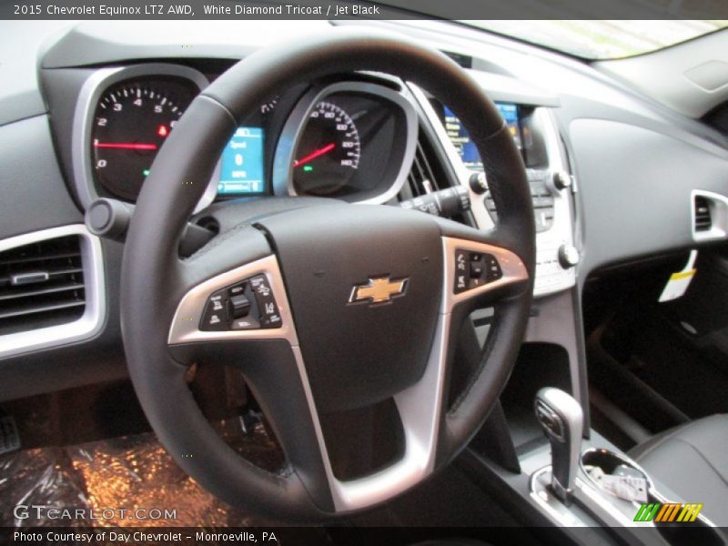 White Diamond Tricoat / Jet Black 2015 Chevrolet Equinox LTZ AWD