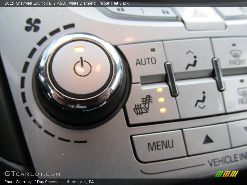 White Diamond Tricoat / Jet Black 2015 Chevrolet Equinox LTZ AWD