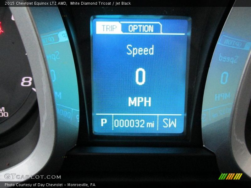 White Diamond Tricoat / Jet Black 2015 Chevrolet Equinox LTZ AWD