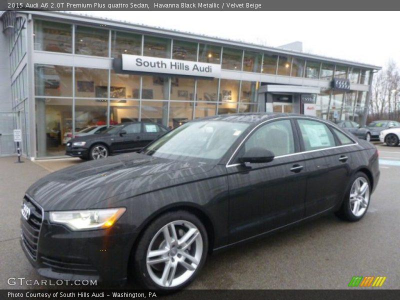 Havanna Black Metallic / Velvet Beige 2015 Audi A6 2.0T Premium Plus quattro Sedan