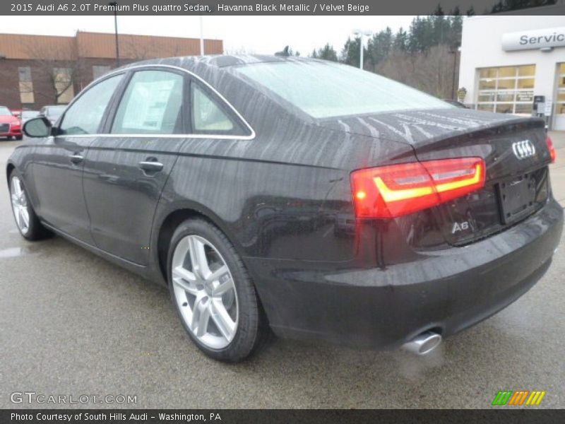 Havanna Black Metallic / Velvet Beige 2015 Audi A6 2.0T Premium Plus quattro Sedan